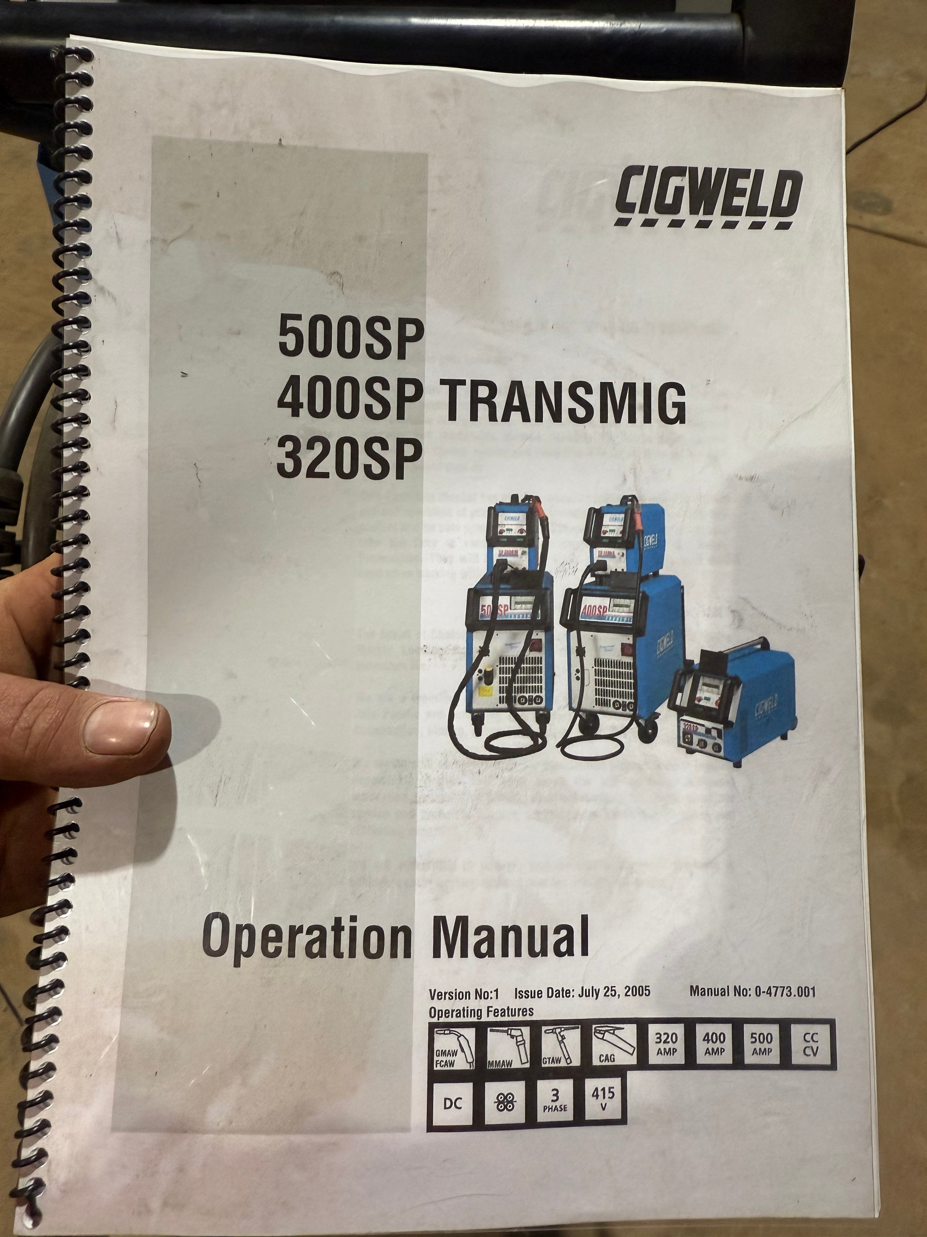 Cigweld 320SP Synergic Pulse MIG Welder