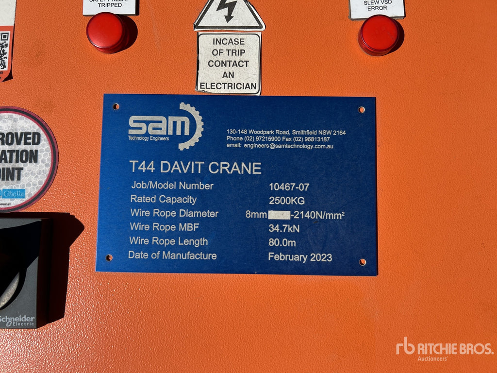 2023 SAM Technology Jib Crane